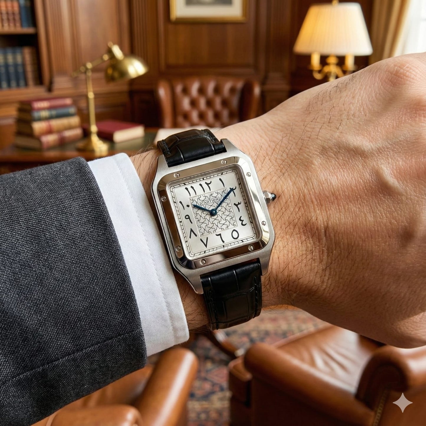 Cartier Santos leather